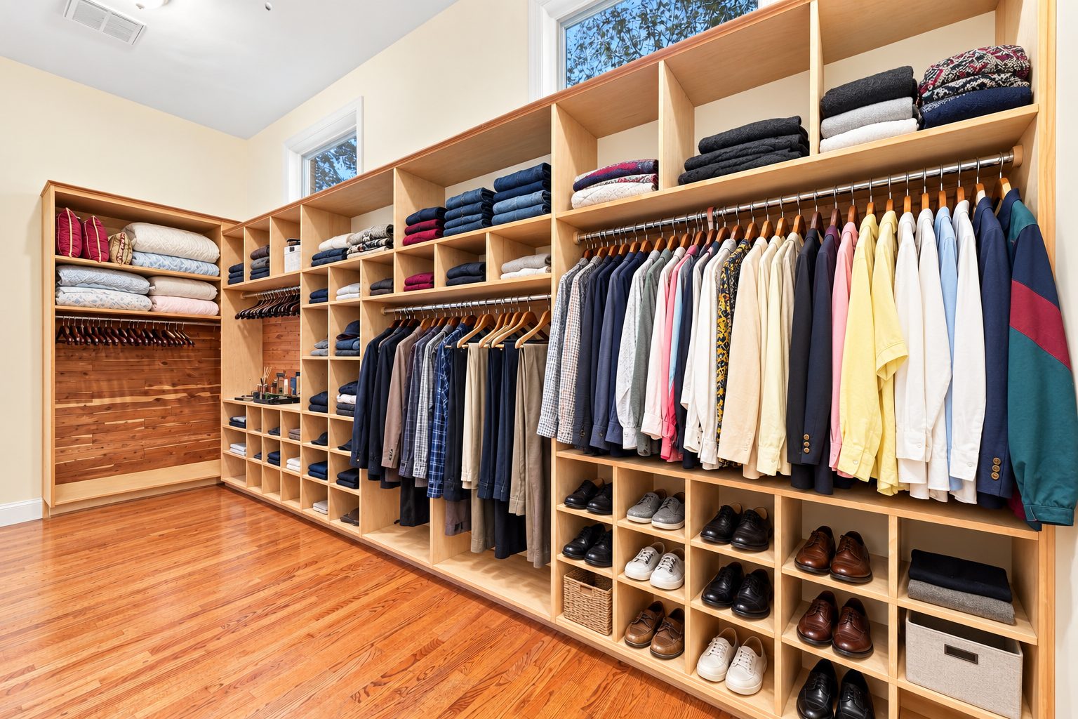 Primary walk-in closet
